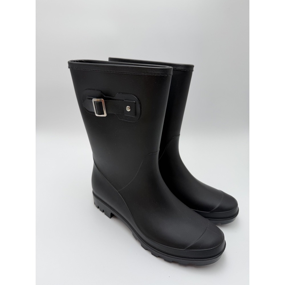 Evshine Women's Mid Calf‎ Rain Boots Waterproof Garden Shoes EU 38  US 7.5-8